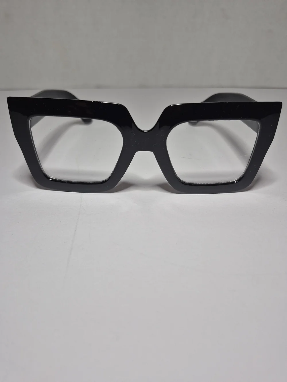 Black Geometric Cat-Eye Women's Eyewear